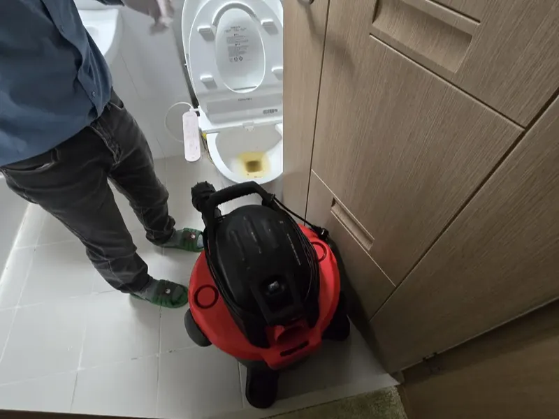 여수 변기막힘 작업사례 5